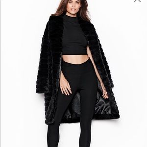 Victoria secret faux fur coat